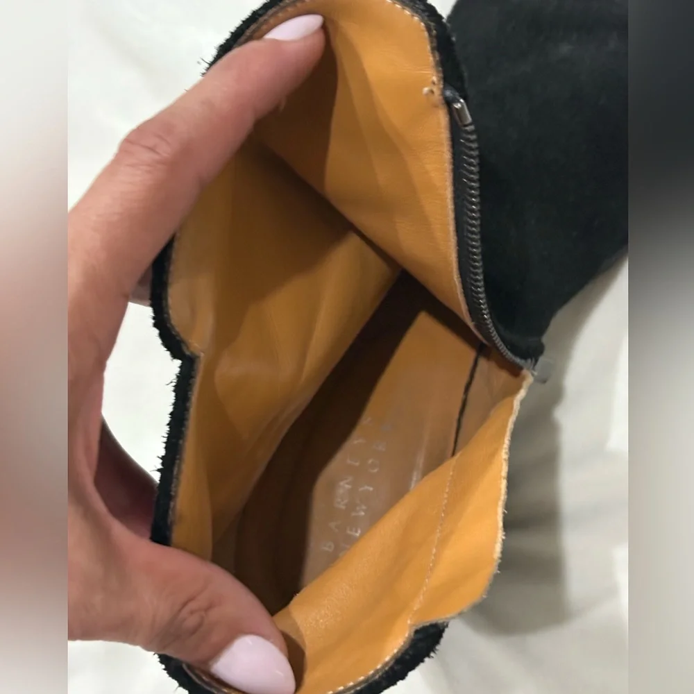 Barneys New York Women’s Black Suede Ankle Boots – Made in Italy – Size 39.5 - Picture 9 of 9